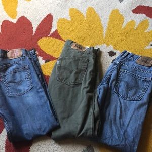 Lot of 3 pairs of Levi’s Jeans Boys size 12